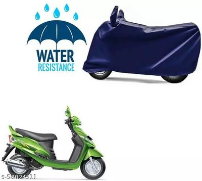 gurukul mart Waterproof Two Wheeler Cover for Kawasaki(Electric NYX BS6, Blue)