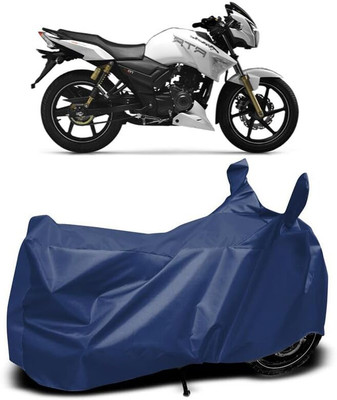 KEDIT Two Wheeler Cover for TVS(Apache RTR 180, Blue)