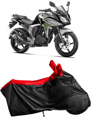 Autofly Waterproof Two Wheeler Cover for Yamaha(Fazer, Red, Black)