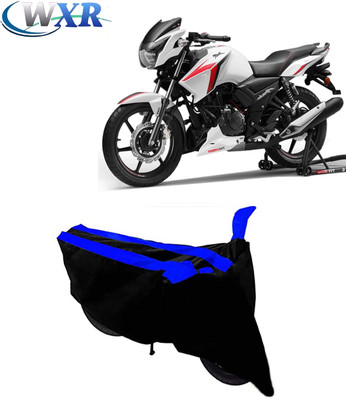 WXR Two Wheeler Cover for TVS(Apache RTR 160, Black, Blue)