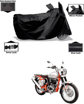 CODOKI Waterproof Two Wheeler Cover for Royal Enfield(Bullet Trials 350, Black)