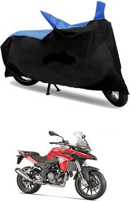 LIFE TO HUB Waterproof Two Wheeler Cover for TVS(Victor Premium, Black, Blue)