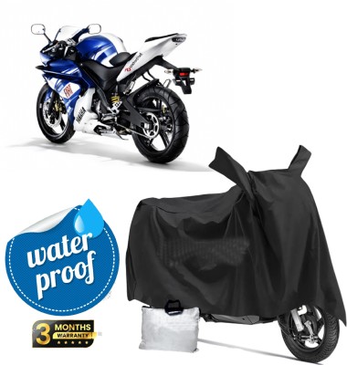 ZIMBER Waterproof Two Wheeler Cover for Yamaha(YZF R15 V3.0, Black)