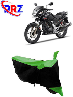 RRZ Waterproof Two Wheeler Cover for Hero(CBZ, Black, Green)