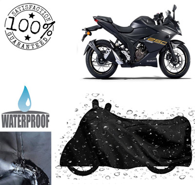 ROYAL AUTO MART Waterproof Two Wheeler Cover for Suzuki(Gixxer SF 250, Black)
