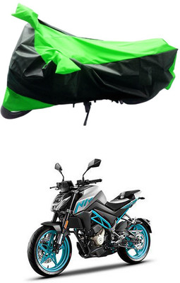 Mdstar Waterproof Two Wheeler Cover for CFMoto(300NK, Green, Black)