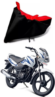 DeepShakshi AUTOMOTIVE Waterproof Two Wheeler Cover for TVS(Sport ES BS6, Black, Red)