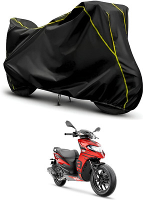 PAGORA Waterproof Two Wheeler Cover for Aprilia(SR 125, Black, Black)