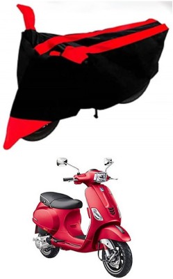 Genipap Two Wheeler Cover for Piaggio(Vespa SXL, Red, Black)