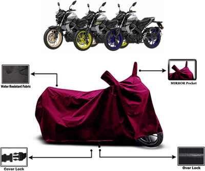 KEDIT Two Wheeler Cover for Yamaha(MT-15, Maroon)