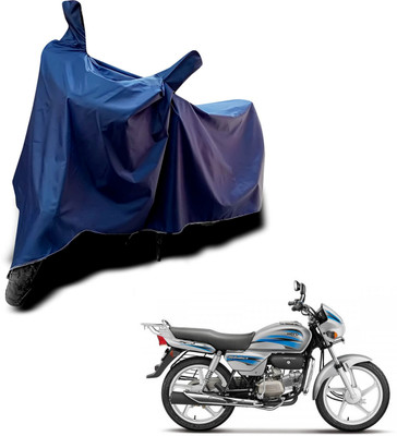 KEDIT Two Wheeler Cover for Hero(Splendor Plus, Blue)