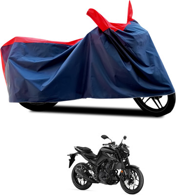 CODOKI Waterproof Two Wheeler Cover for Yamaha(MT 03, Black, Red)