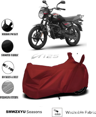 SK AUTO Waterproof Two Wheeler Cover for Bajaj(CT 125X, Maroon)