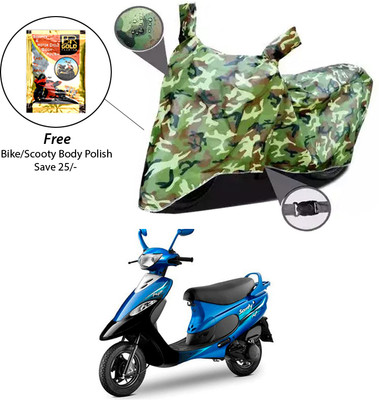 EGAL Waterproof Two Wheeler Cover for TVS(Pep+ BS6, Maroon)