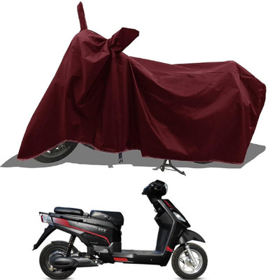 AESTRYD Two Wheeler Cover for Hero(Electric NYX e5 BS6, Maroon)