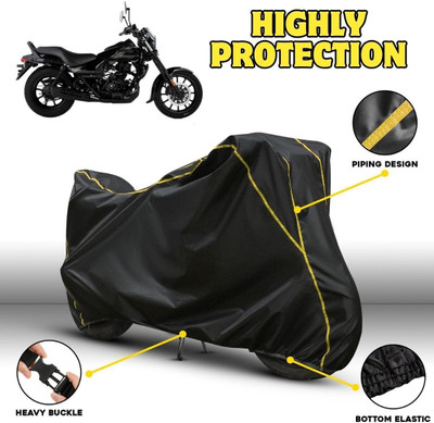 OliverX Waterproof Two Wheeler Cover for Bajaj(Avenger, Black, Yellow)