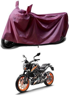 THE REAL ARV Waterproof Two Wheeler Cover for KTM(200 Duke BS6, Maroon)