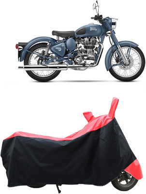 Coxtor Waterproof Two Wheeler Cover for Royal Enfield(Classic Squadron, Red)