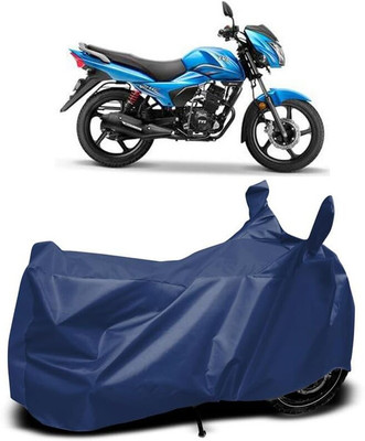 KEDIT Two Wheeler Cover for TVS(Victor, Blue)