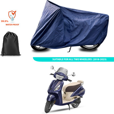 CODOKI Waterproof Two Wheeler Cover for TVS(Jupiter, Blue)