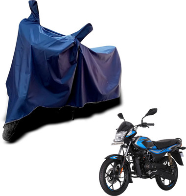 KEDIT Two Wheeler Cover for Bajaj(Platina 110 H-Gear BS6, Blue)