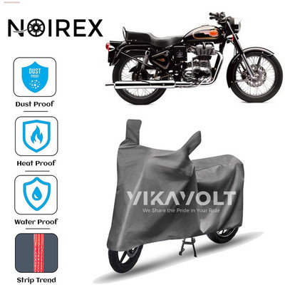 NOIREX Two Wheeler Cover for Royal Enfield(Bullet 500, Grey)