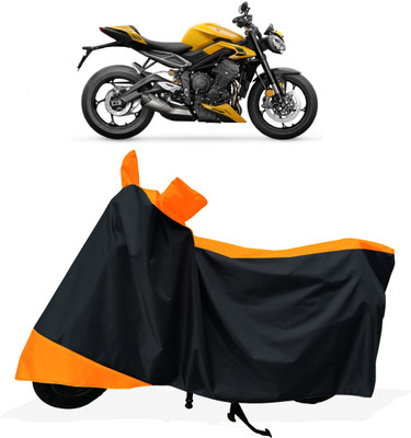 Tricway Two Wheeler Cover for Triumph(Street Triple RS, Orange)