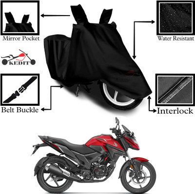 KEDIT Two Wheeler Cover for Honda(X-Blade, Black)