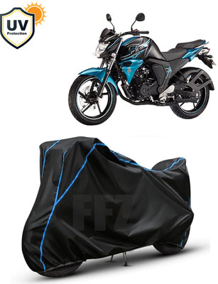 FFZ Waterproof Two Wheeler Cover for Yamaha(FZ-S, Black, Blue)