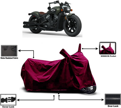 Amexride Two Wheeler Cover for Indian(Scout, Maroon)