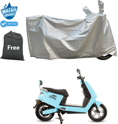 CODOKI Waterproof Two Wheeler Cover for Hero(Electric E-Sprint, Silver)