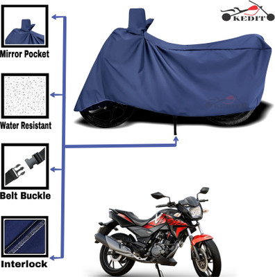 KEDIT Two Wheeler Cover for Hero(MotoCorp Xtreme 200S, Blue)