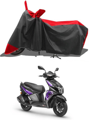 MMSSTAR Waterproof Two Wheeler Cover for TVS(Ntorq 125, Red, Black)