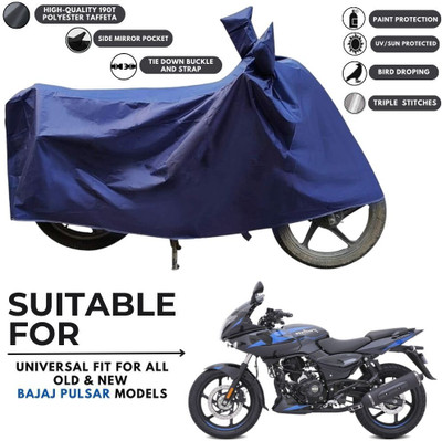 ZAQE Two Wheeler Cover for Bajaj(Pulsar 220 BS6, Blue)