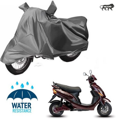 JSJINSIL Waterproof Two Wheeler Cover for Hero(Electric Wave Dx, Grey)