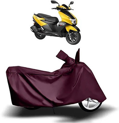 Djnni Waterproof Two Wheeler Cover for TVS(NTORQ, Maroon)