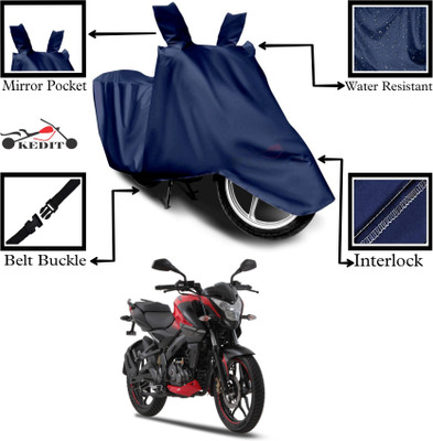KEDIT Two Wheeler Cover for Bajaj(Pulsar 135 LS DTS-i, Blue)