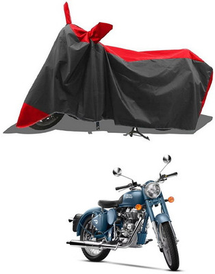 PAGORA Waterproof Two Wheeler Cover for Royal Enfield(Classic Squadron, Red, Black)