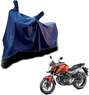 KEDIT Two Wheeler Cover for Universal For Bike(CB Twister, Blue)