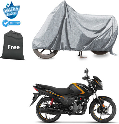 PAGORA Waterproof Two Wheeler Cover for Hero(Glamour FI, Silver)