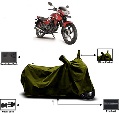 Amexride Two Wheeler Cover for Honda(SP125, Green)