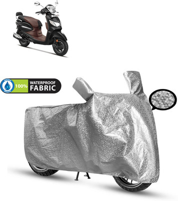 PAGORA Waterproof Two Wheeler Cover for Hero(Pleasure Plus, Silver)