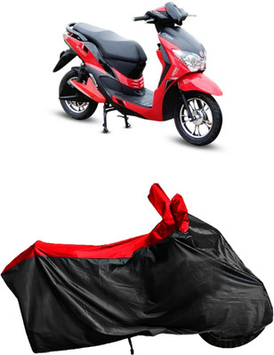 Autofly Waterproof Two Wheeler Cover for Hero(Electric Dash, Red, Black)