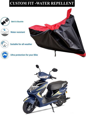 PAGORA Waterproof Two Wheeler Cover for Ampere(Zeal, Red)