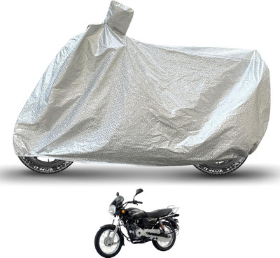 Caronix Waterproof Two Wheeler Cover for Bajaj(Boxer, Silver)