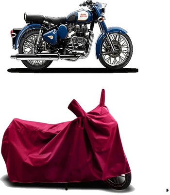 AASHTIK AMRT Two Wheeler Cover for Royal Enfield(Bullet 350 New, Maroon)