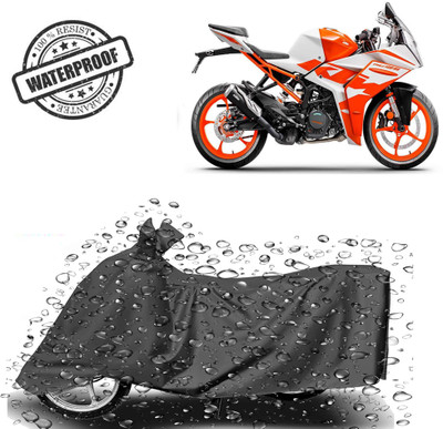 ROYAL AUTO MART Waterproof Two Wheeler Cover for KTM(RC 125, Grey)