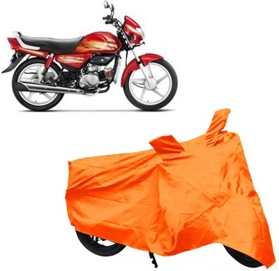 ROYAL AUTO MART Two Wheeler Cover for Hero(HF Deluxe, Orange)