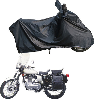 Motodreka Waterproof Two Wheeler Cover for Royal Enfield(Machismo 500, Black)