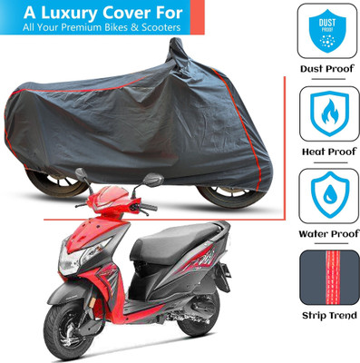 FAMEXON Waterproof Two Wheeler Cover for Honda(Dio, Grey)